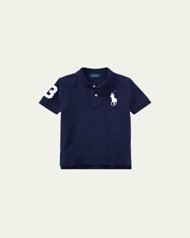 Boy's Big Pony Pique Knit Polo, Size 2-